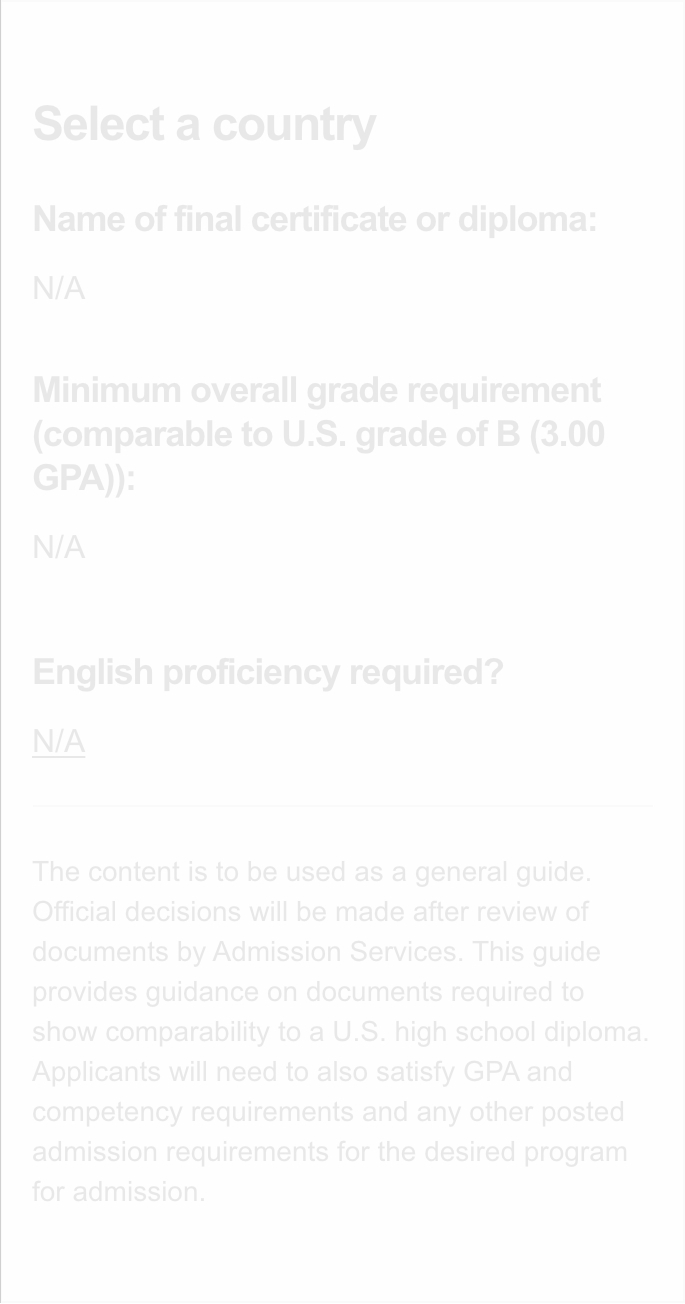 plug your information above and choose 'see equivalency'